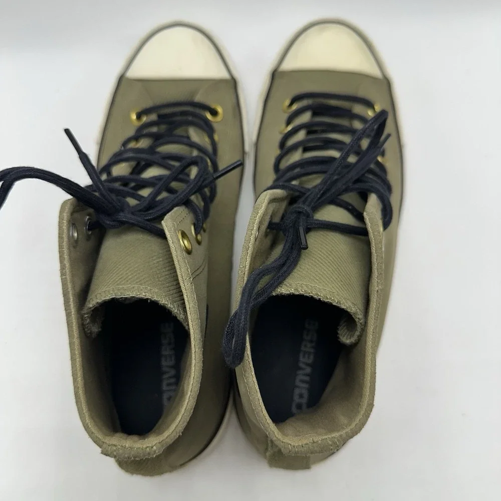 Converse Mens Chuck Taylor All Star High Top Jute Leather Brown Sz  9 153809C